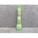 Tall hooped design waisted glass vase 56cm