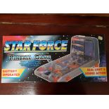 Vintage Starforce Pinball game in original box, very good condition
