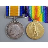 Medals WWI pair silver & victory medals awarded to 4070, Cpl P.R.Luck, M.G.C, both with original