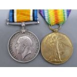 Medals WWI pair silver & victory medals awarded to 5-5102, Cpl, J.W.Wainwright, West Riding
