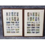 After C F Tunnicliffe "British Birds" Brooke Bond Tea Cards series 50, framed.