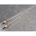 Pair of ornamental Spanish fencing foils