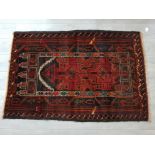 Eastern Iranian old baluchi rug, 143x100cm
