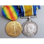 Medals WWI pair silver & victory medals awarded to 22213, Pte. A.E.Webber, Suff regiment, both