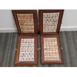 4 framed john players cigarette cards, complete and all military themed