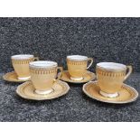 set of four spode Copeland Ryde coffee cups and saucers