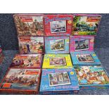 12 good companion jigsaws dated 1950-1960, all in original boxes