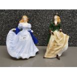 Two Royal Worcester figures "Emily" and "Perfect Day".