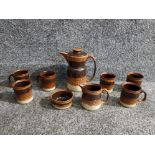 A Lord Nelson stoneware coffee set for 6.