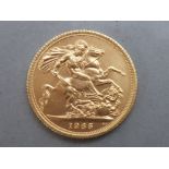 22ct gold 1965 full sovereign coin