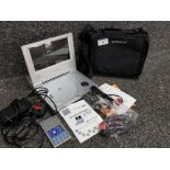 Daewoo Portable DVD player with remote and other accessories, in original protective bag
