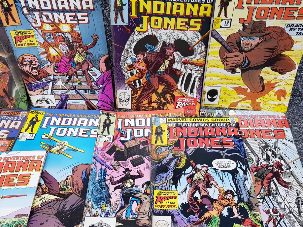 A total of 23 vintage Marvel the further adventures of Indiana Jones comics - Image 2 of 3
