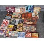 Total of 21 boxed vintage games including Only asked by Chad Valley etc