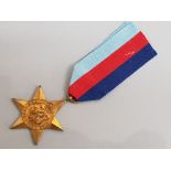 WWII British 1939-1945 star british campaign medal with original ribbon