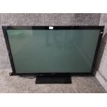 A 42" Panasonic flat screen TV.