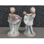 2 Nao by lladro young ballerina figures