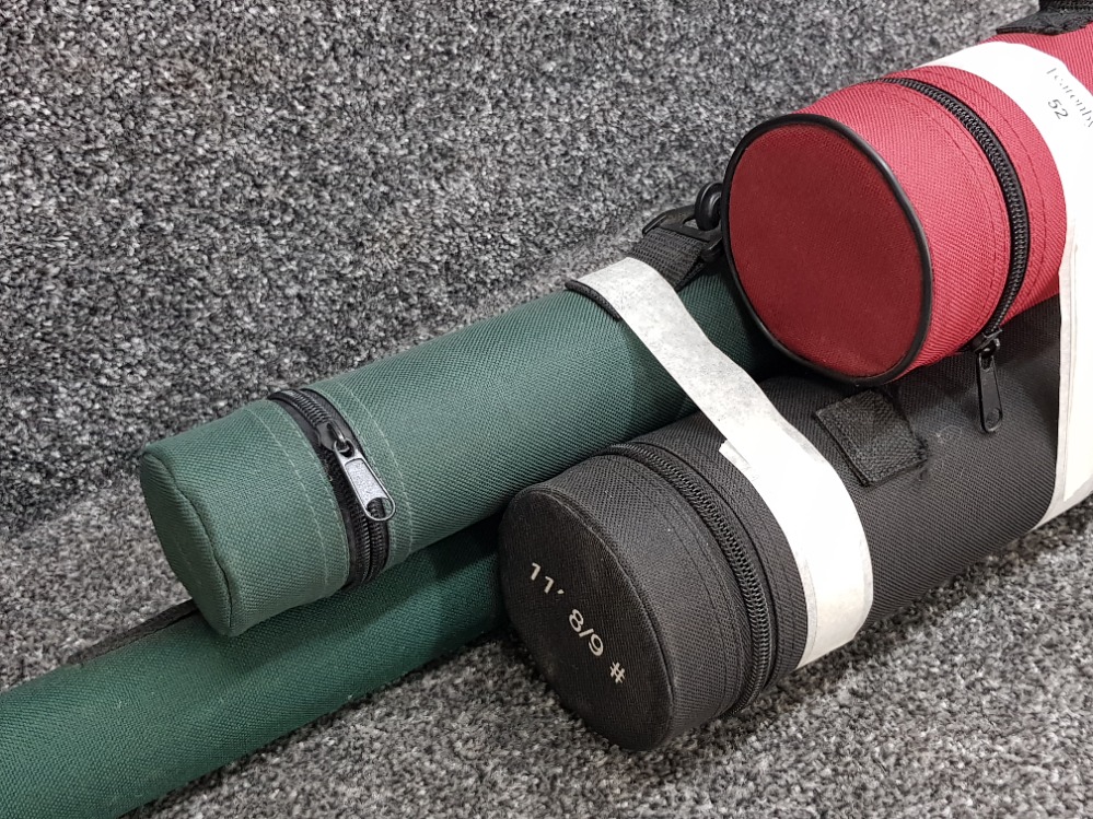 3x Shakespeare fish rod protective tubes together with 1x Greys tube & rod bag - Image 2 of 2