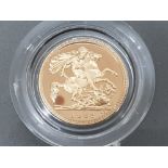 UK gold proof 1982 half sovereign with original case