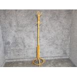 Vintage Wicker and cane hat & coat stand