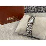 Ladies stainless steel Michel Herbelin watch, in original box