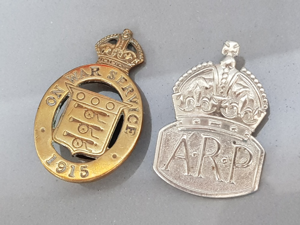 7 military badges including royal engineers, general service corps, the royal fusiliers 1st - Image 3 of 3