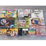 12 boxed vintage games including 2x Waddingtons titles Lost Valley Dinosaurs & Dial Away etc
