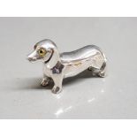 Sterling silver figure of a dachshund 14.79g gross