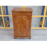 Carved Pine Hi-Fi cabinet, 54x48cm, height 87cm