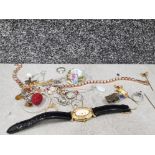 Box of assorted costume jewellery