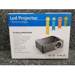 LED mini Projector by Time to play, with lead & remote, boxed