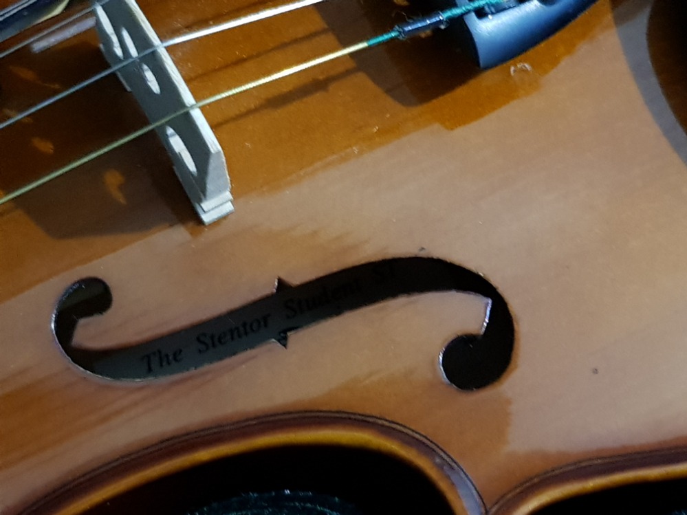 A student's violin by Stentor Music Company Ltd, with spare bow, in fitted case. - Image 2 of 2