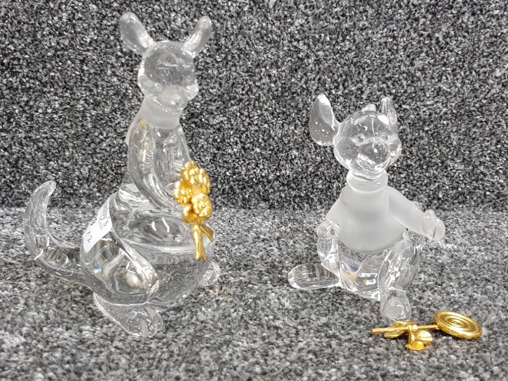 Disney Lenox crystal ornaments from Winne the Pooh: Roo and Kanga.