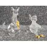 Disney Lenox crystal ornaments from Winne the Pooh: Roo and Kanga.