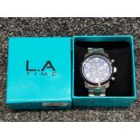 Gents L.A. watch in original box, in full working condition