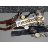 Bag of miscellaneous wristwatches, including makers Ben Sherman, Firetrap etc