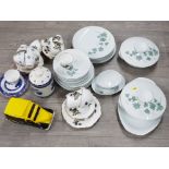 Miscellaneous ceramics to include Ringtons and a Noritake part dinner service.