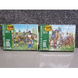 2 boxed Revell wargame minatures, cavalry & artillery, 30 years war