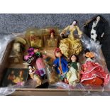 Fifteen dolls to include a flamenco dancer.