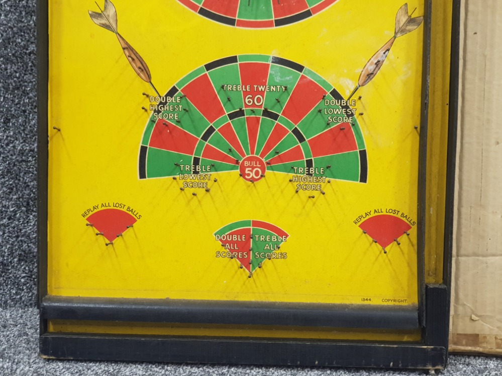 Vintage pin darts bagatelle game, with box - Image 3 of 3