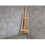 A vintage beech artist's easel.