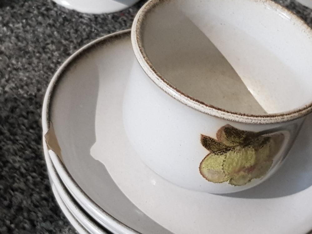 A Denby stoneware part dinner and tea service to include dinner plates, tea cups etc. - Image 2 of 3