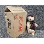 Steiff Bear 654459 "scottish bear" in good condition with tags attached and original box