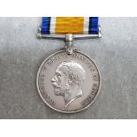 WWI silver British war medal 1914-1918 George V, awarded to 12512 Cl. R.Wilson, with original