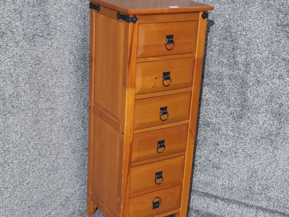 A set of narrow wooden drawers 40 x 107 x 35cm - Image 2 of 2