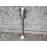 Metal Champagne ice bucket with stand