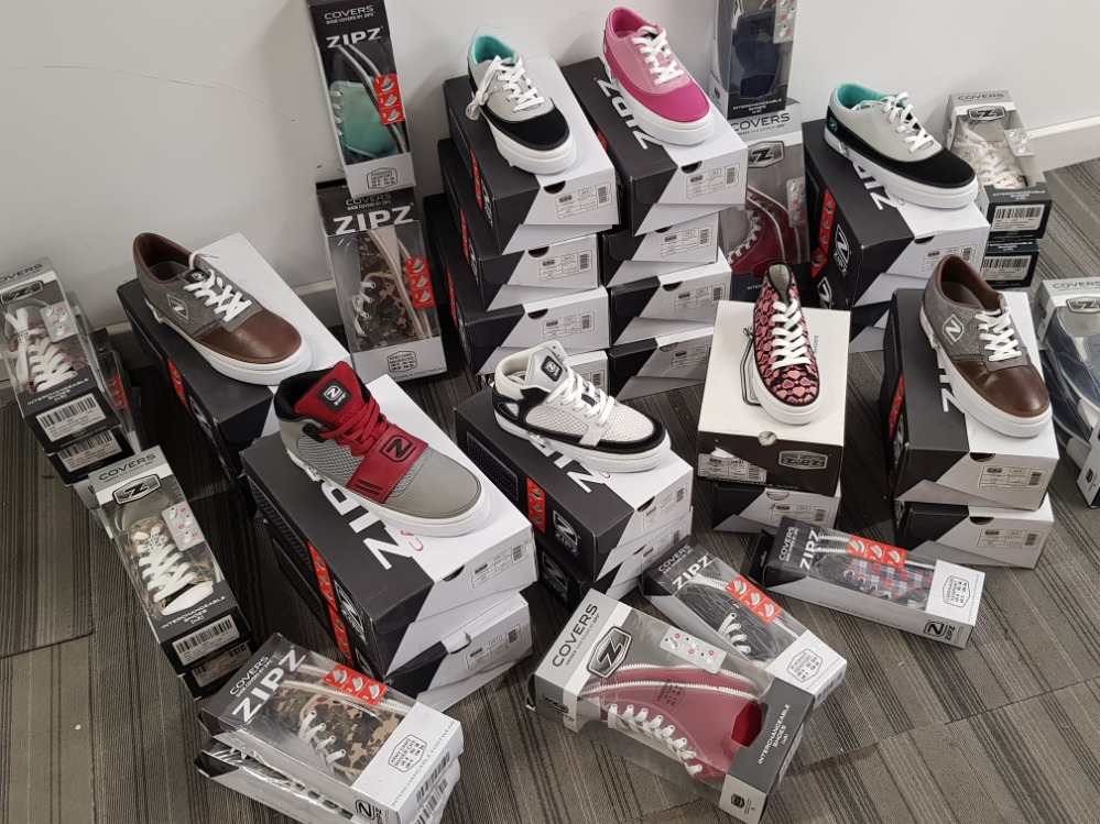 Zipz brand new trainers x20 different designs all in original boxes, sizes range from Uk 3-11