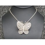 Silver 925 chain with butterfly pendant