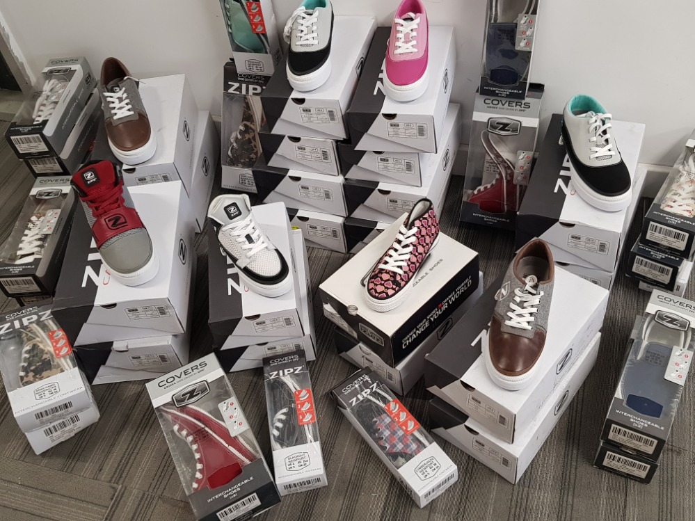 Zipz brand new trainers x20 different designs all in original boxes, sizes range from Uk 3-11