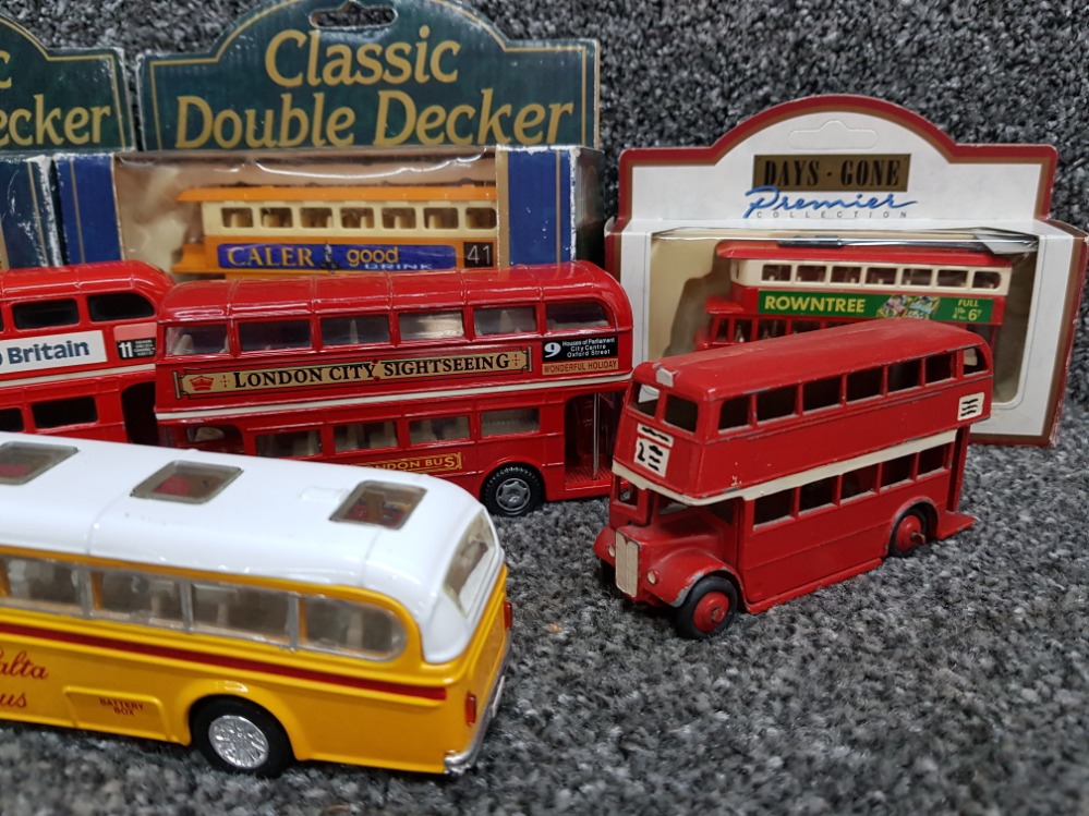 Selection of die cast vehicles, 3 in original boxes, double decker buses & 1 coach - Image 2 of 2