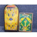 2 vintage games includes Poosh-M-up slugger pinball & St Michael Pin Cricket